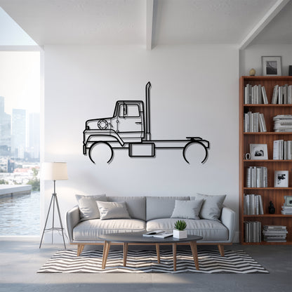 L9000 (1970–1998) - Semi Truck Metal Silhouette Wall Art - Truckers Gift - CDL Office Decor