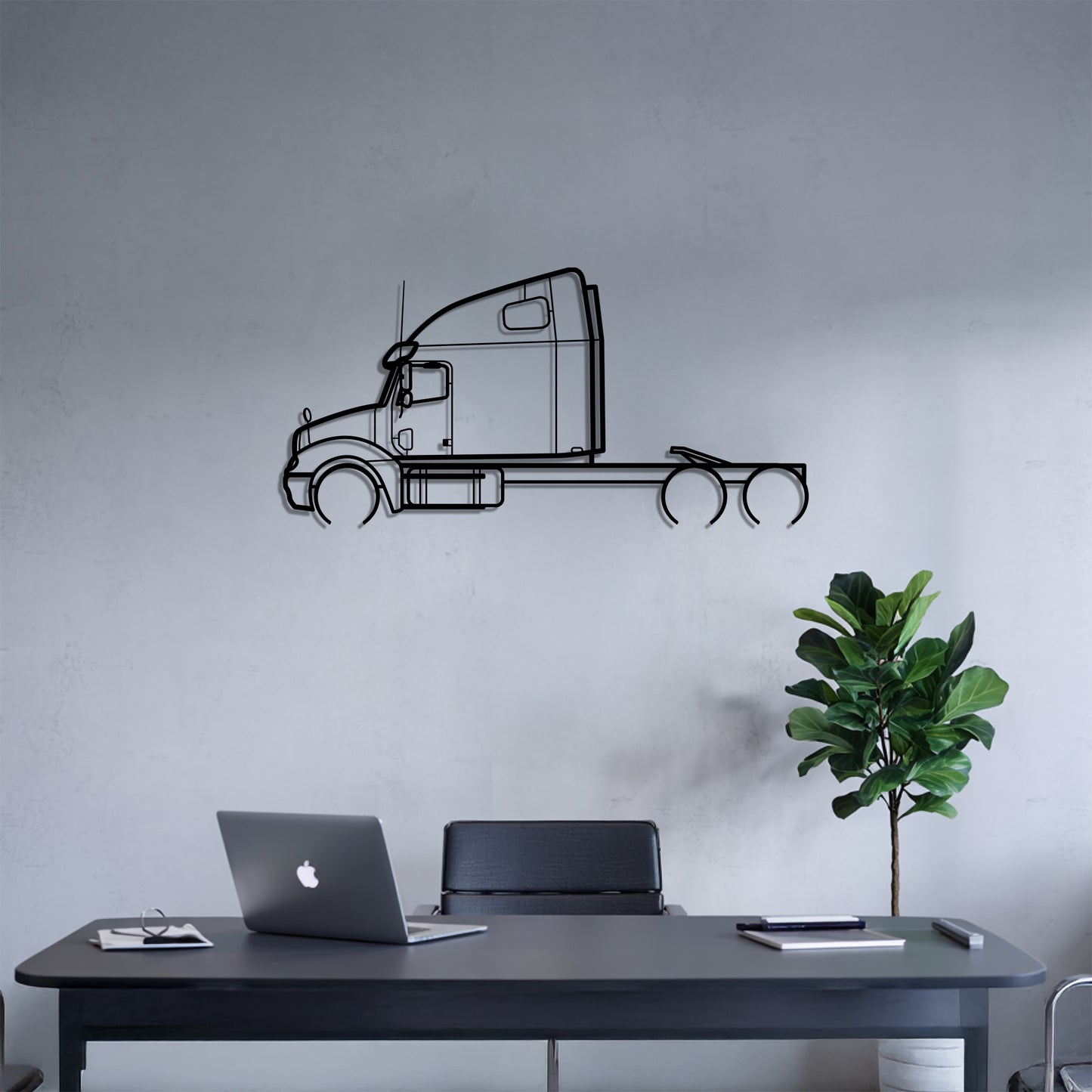 Columbia (1998-2010) - Semi Truck Metal Silhouette Wall Art - Truckers Gift - CDL Office Decor