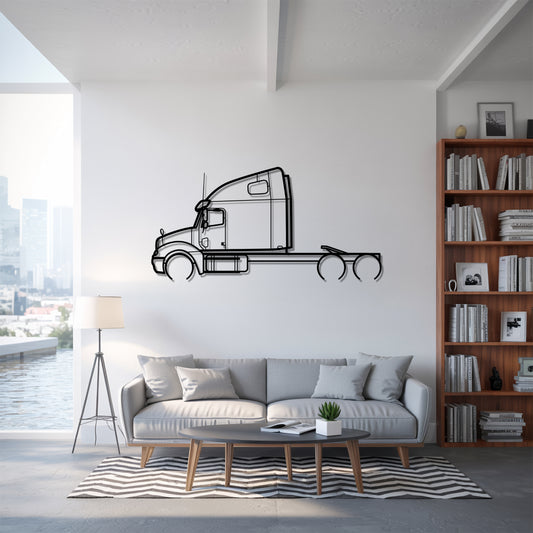 Columbia (1998-2010) - Semi Truck Metal Silhouette Wall Art - Truckers Gift - CDL Office Decor