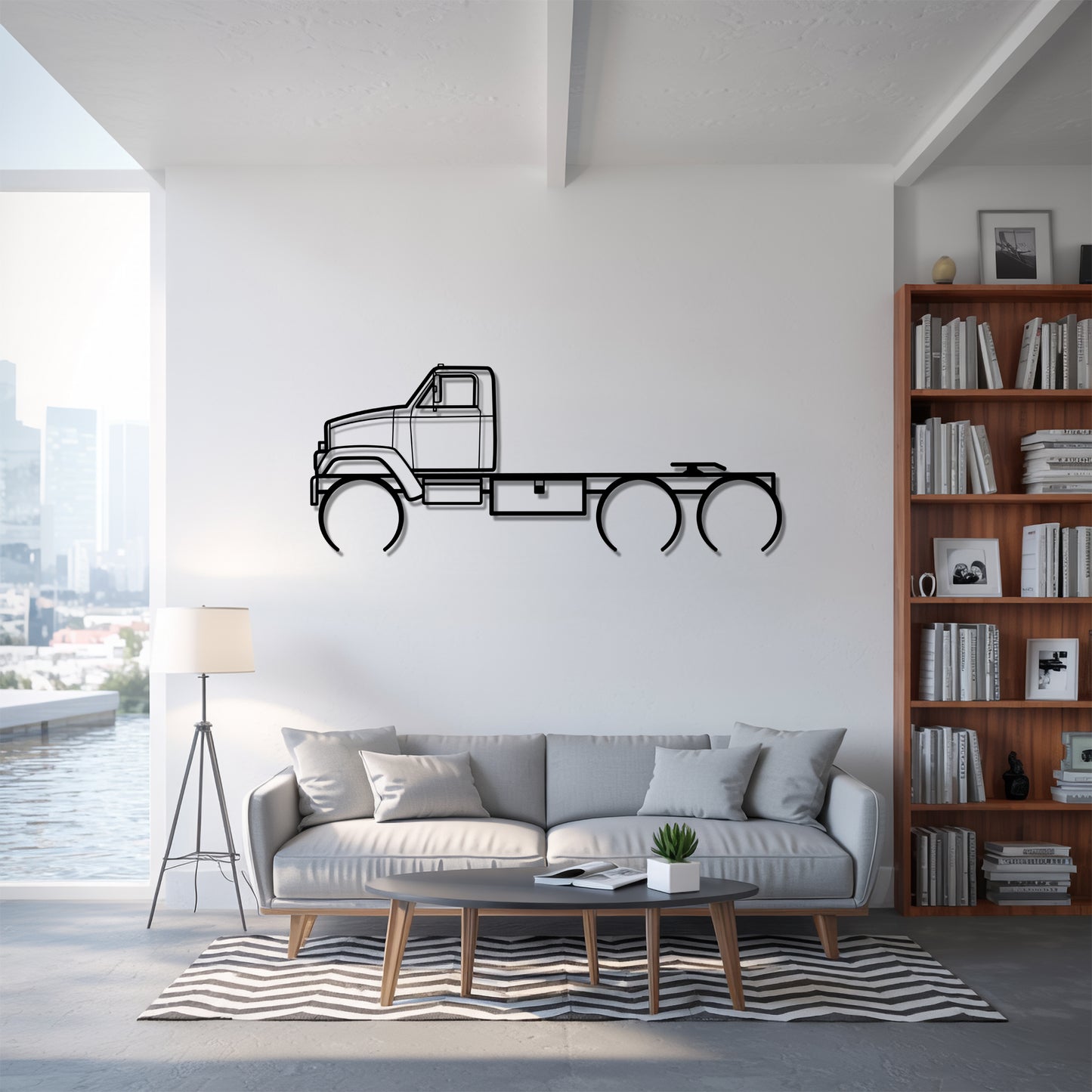 Brigadier (1978–1989) - Semi Truck Metal Silhouette Wall Art - Truckers Gift - CDL Office Decor