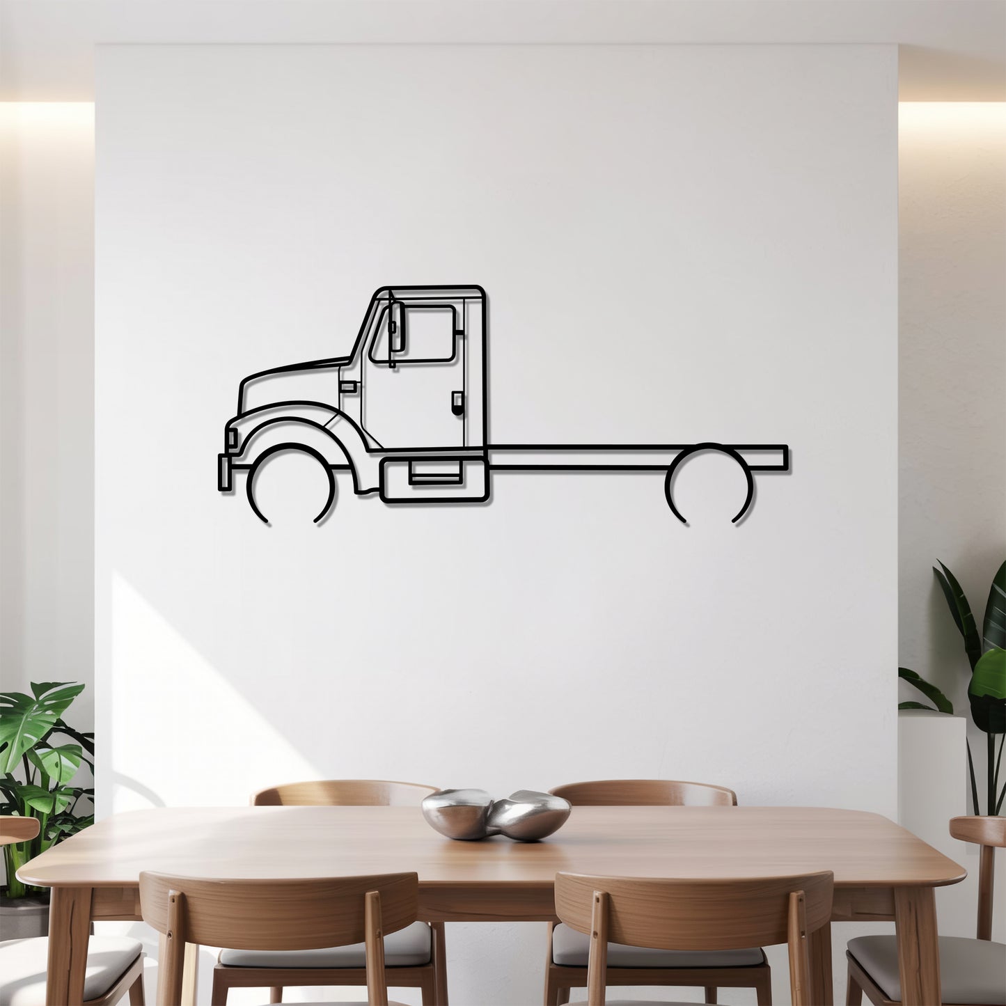 4700 (1989–2002) - Semi Truck Metal Silhouette Wall Art - Truckers Gift - CDL Office Decor