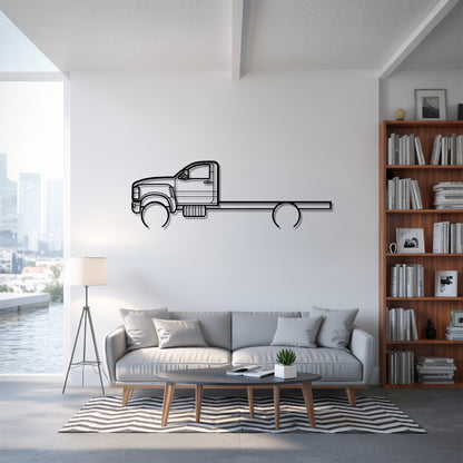 CV Series (2018) - Semi Truck Metal Silhouette Wall Art - Truckers Gift - CDL Office Decor