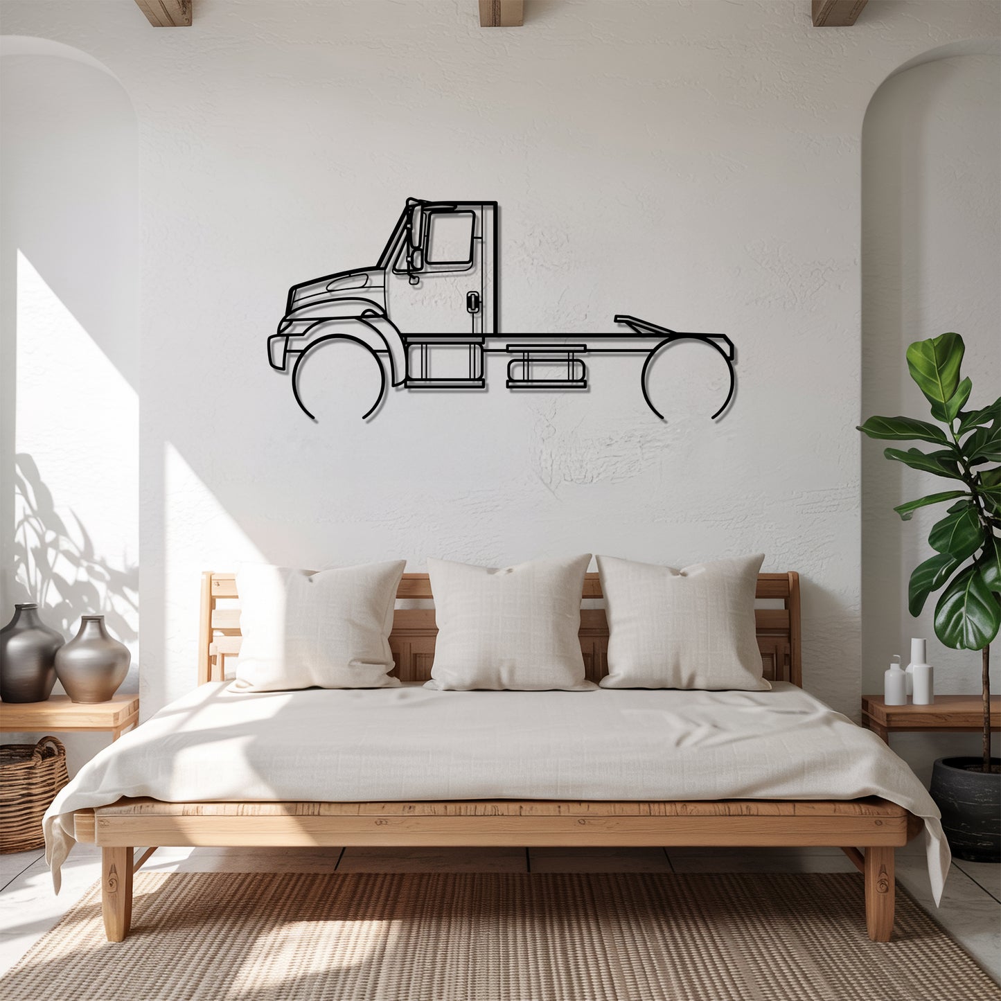 DuraStar (2002) - Semi Truck Metal Silhouette Wall Art - Truckers Gift - CDL Office Decor