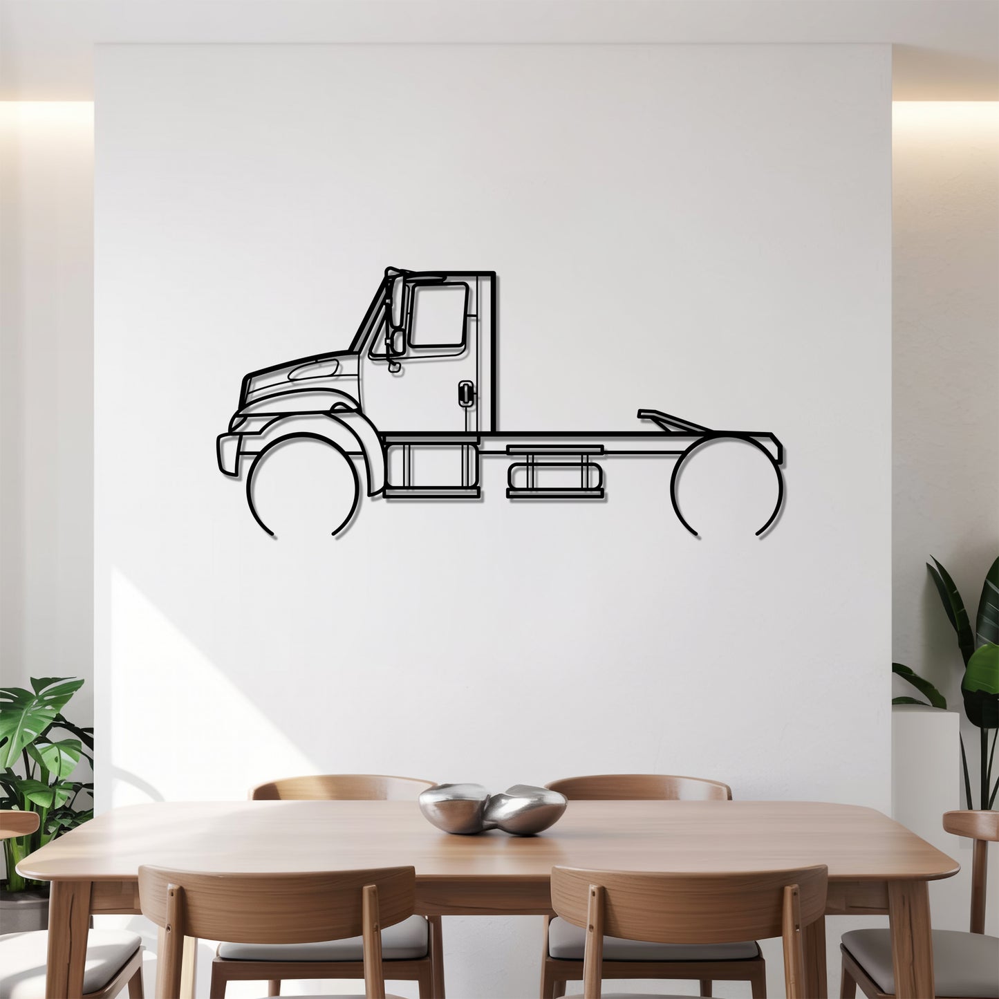 DuraStar (2002) - Semi Truck Metal Silhouette Wall Art - Truckers Gift - CDL Office Decor