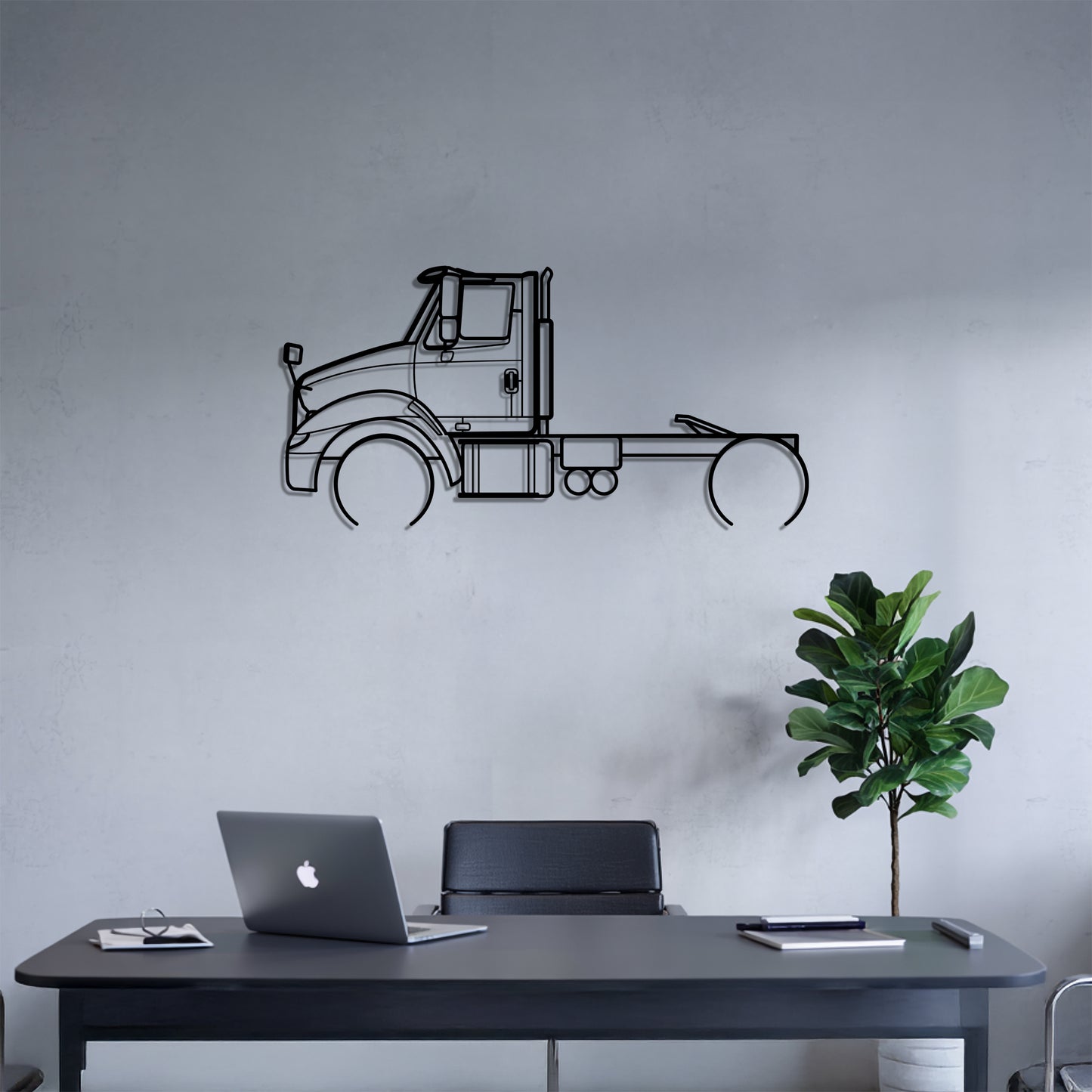 TranStar (2002-2017) - Semi Truck Metal Silhouette Wall Art - Truckers Gift - CDL Office Decor