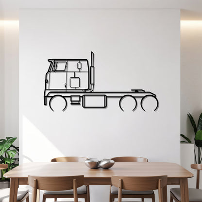 Transtar II (CO-4070) (1974–1981) - Semi Truck Metal Silhouette Wall Art - Truckers Gift - CDL Office Decor