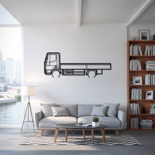 Eurocargo 1991 - Semi Truck Metal Silhouette Wall Art - Truckers Gift - CDL Office Decor