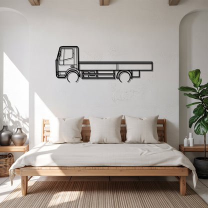 Eurocargo 1991 - Semi Truck Metal Silhouette Wall Art - Truckers Gift - CDL Office Decor