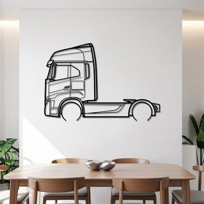 S-Way 2019 - Semi Truck Metal Silhouette Wall Art - Truckers Gift - CDL Office Decor