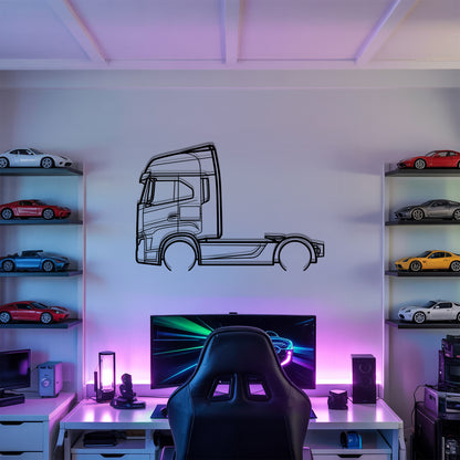 S-Way 2019 - Semi Truck Metal Silhouette Wall Art - Truckers Gift - CDL Office Decor