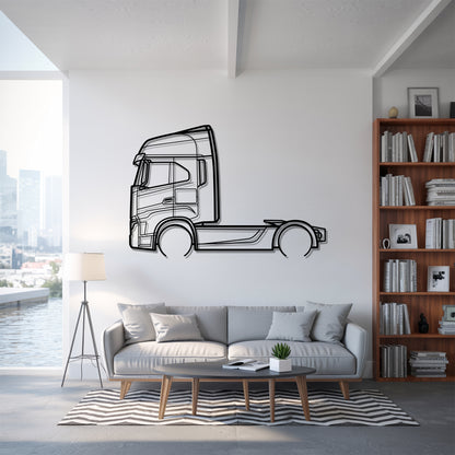 S-Way 2019 - Semi Truck Metal Silhouette Wall Art - Truckers Gift - CDL Office Decor