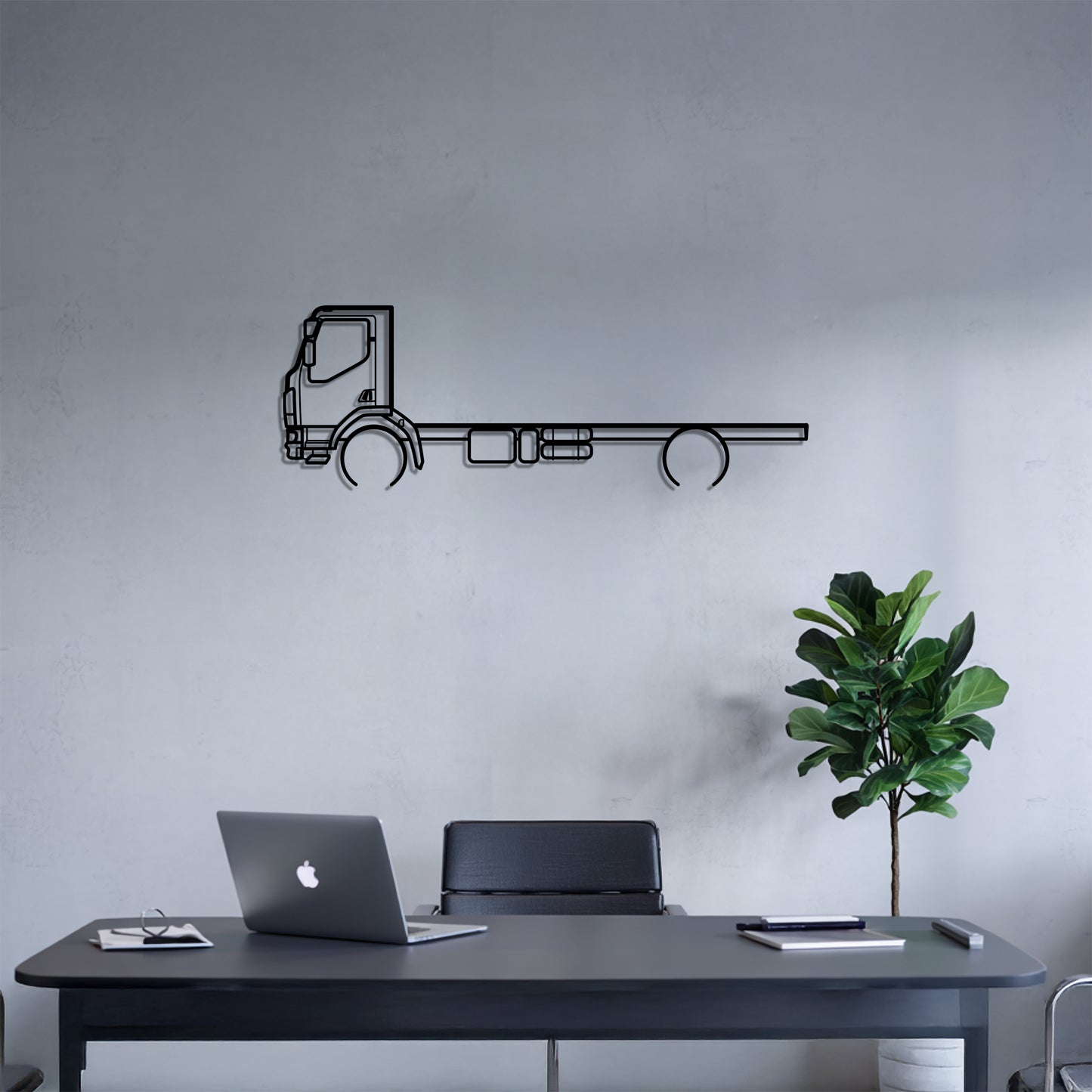 K270 (2010) - Semi Truck Metal Silhouette Wall Art - Truckers Gift - CDL Office Decor