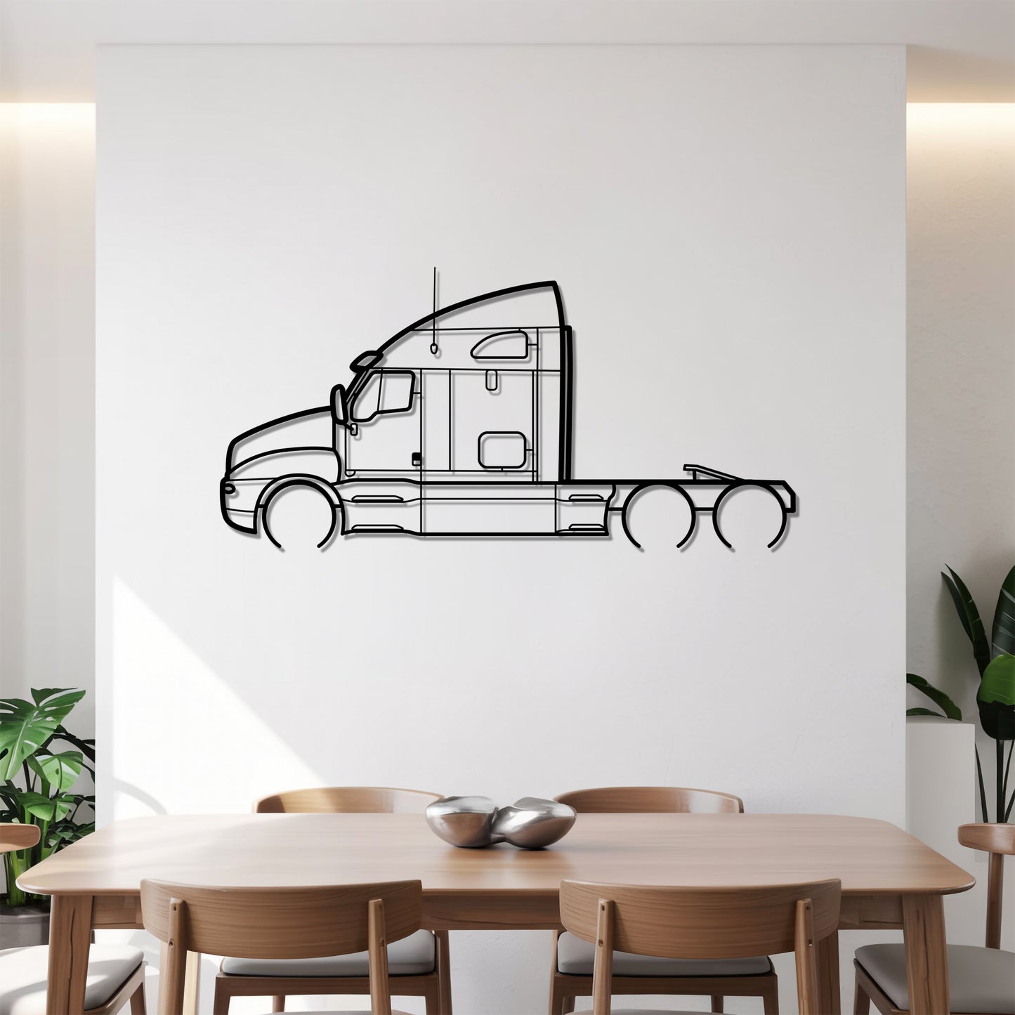 T2000 (1996-2010) - Semi Truck Metal Silhouette Wall Art - Truckers Gift - CDL Office Decor