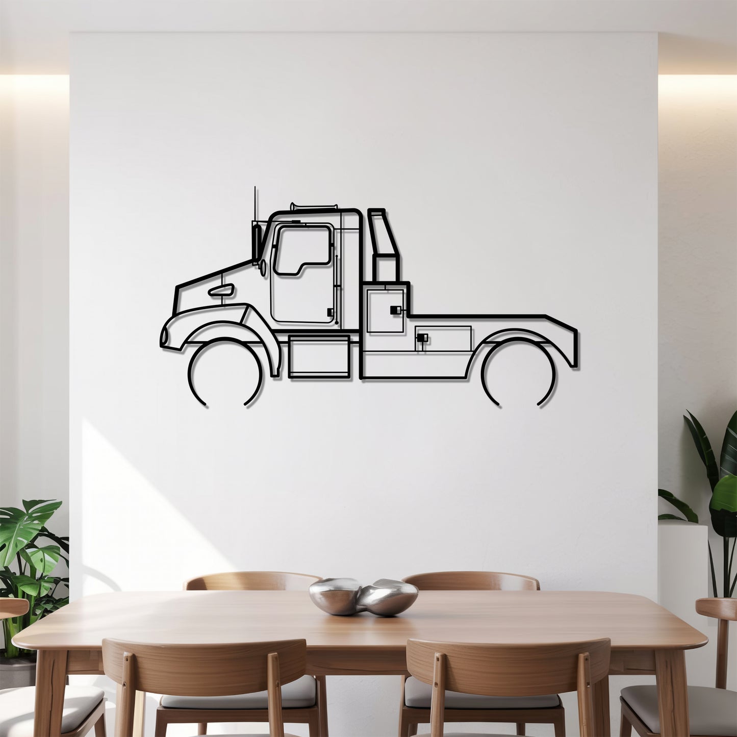 T300 (1995-2008) - Semi Truck Metal Silhouette Wall Art - Truckers Gift - CDL Office Decor