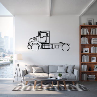 T370 (2008) - Semi Truck Metal Silhouette Wall Art - Truckers Gift - CDL Office Decor