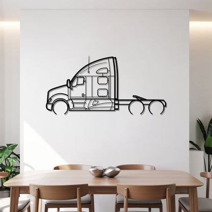 T700 (2010-2015) - Semi Truck Metal Silhouette Wall Art - Truckers Gift - CDL Office Decor