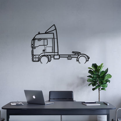 TGL 2005 - Semi Truck Metal Silhouette Wall Art - Truckers Gift - CDL Office Decor