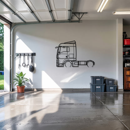 TGX 2007 - Semi Truck Metal Silhouette Wall Art - Truckers Gift - CDL Office Decor