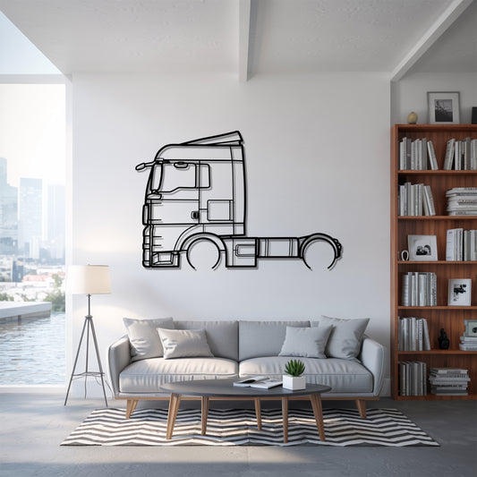 TGX 2007 - Semi Truck Metal Silhouette Wall Art - Truckers Gift - CDL Office Decor