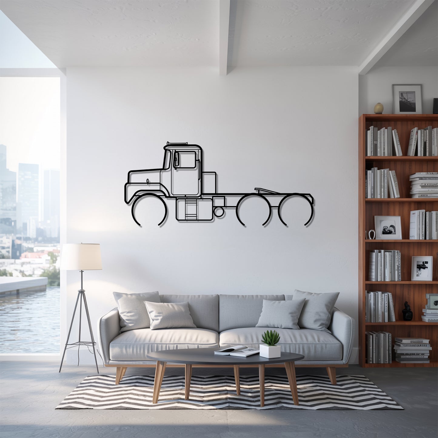 DM Series (1966-2001) - Semi Truck Metal Silhouette Wall Art - Truckers Gift - CDL Office Decor