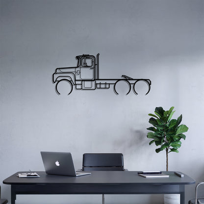 R-Series (1966-2005) - Semi Truck Metal Silhouette Wall Art - Truckers Gift - CDL Office Decor