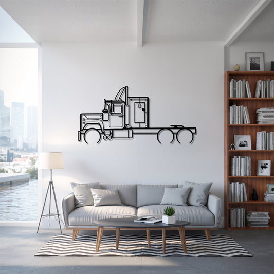 RS700 (Convoy film truck) (1970–1980s) - Semi Truck Metal Silhouette Wall Art - Truckers Gift - CDL Office Decor