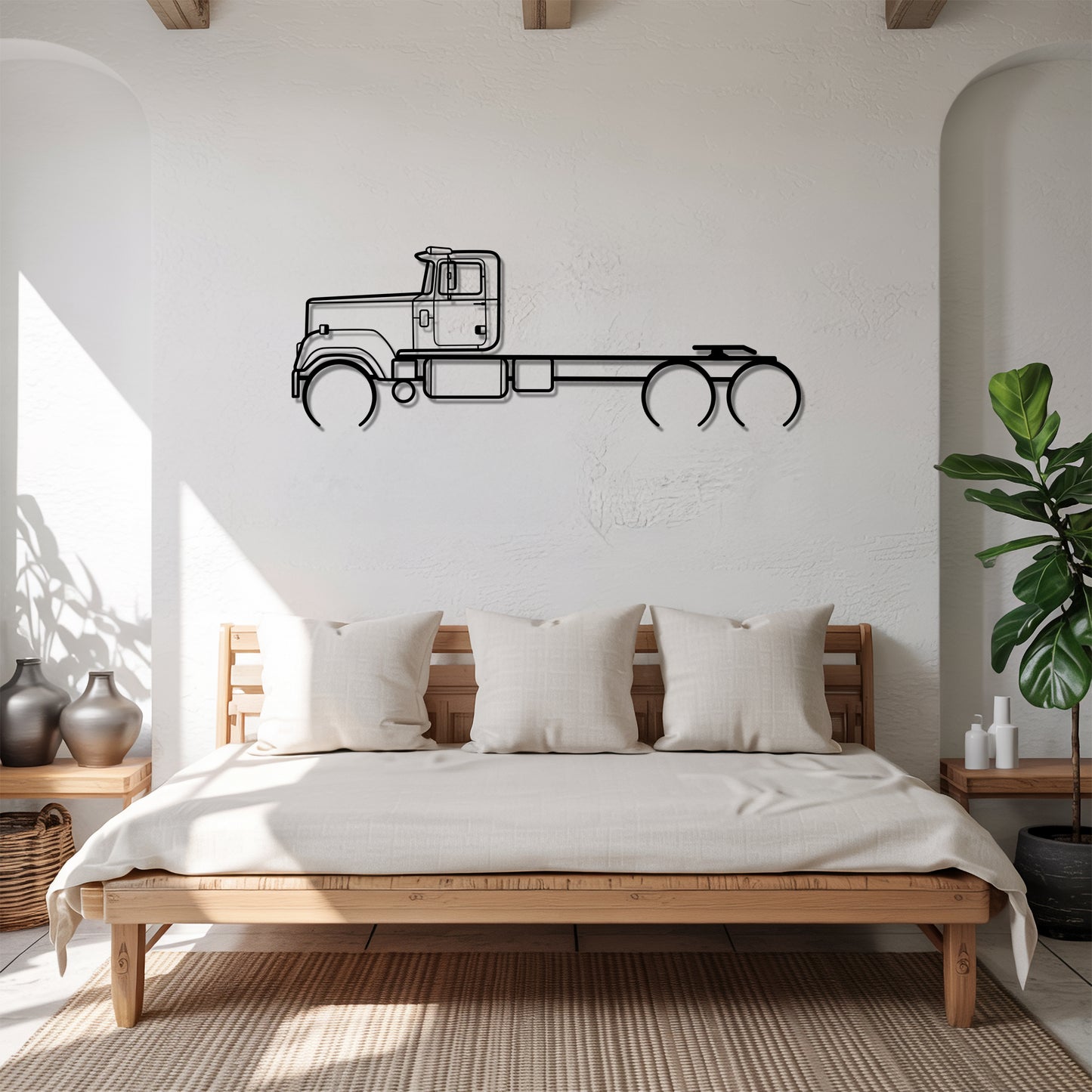 Super-Liner (1977–1993) - Semi Truck Metal Silhouette Wall Art - Truckers Gift - CDL Office Decor