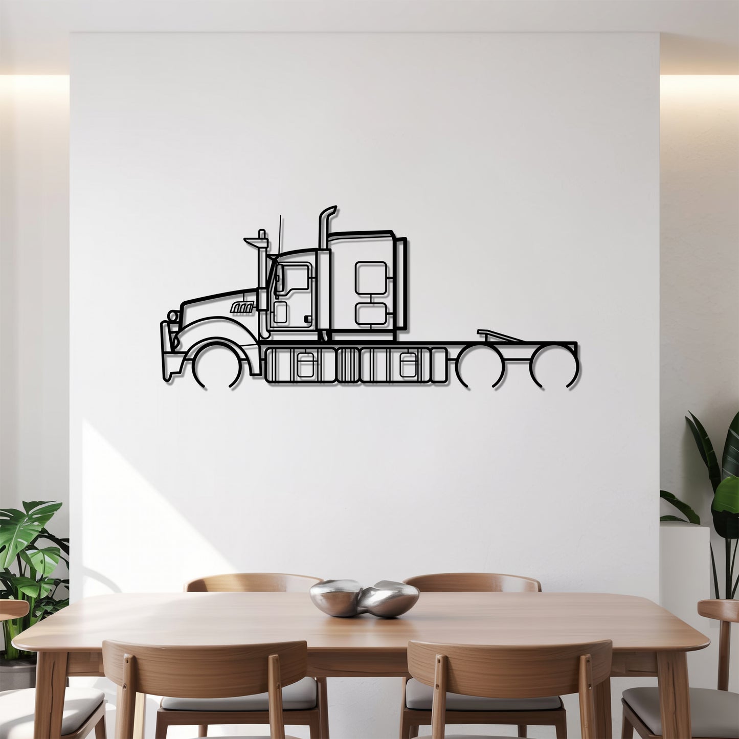 Titan (2008-2017) - Semi Truck Metal Silhouette Wall Art - Truckers Gift - CDL Office Decor