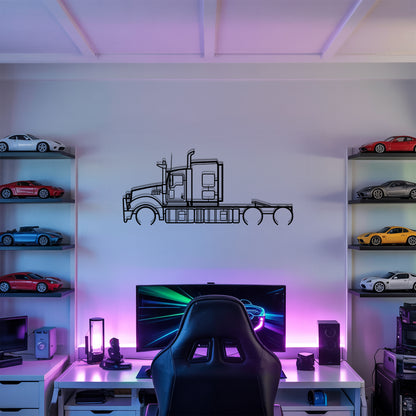 Titan (2008-2017) - Semi Truck Metal Silhouette Wall Art - Truckers Gift - CDL Office Decor