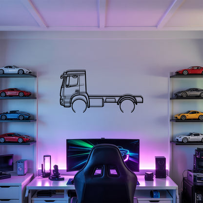 Arocs 2013 - Semi Truck Metal Silhouette Wall Art - Truckers Gift - CDL Office Decor