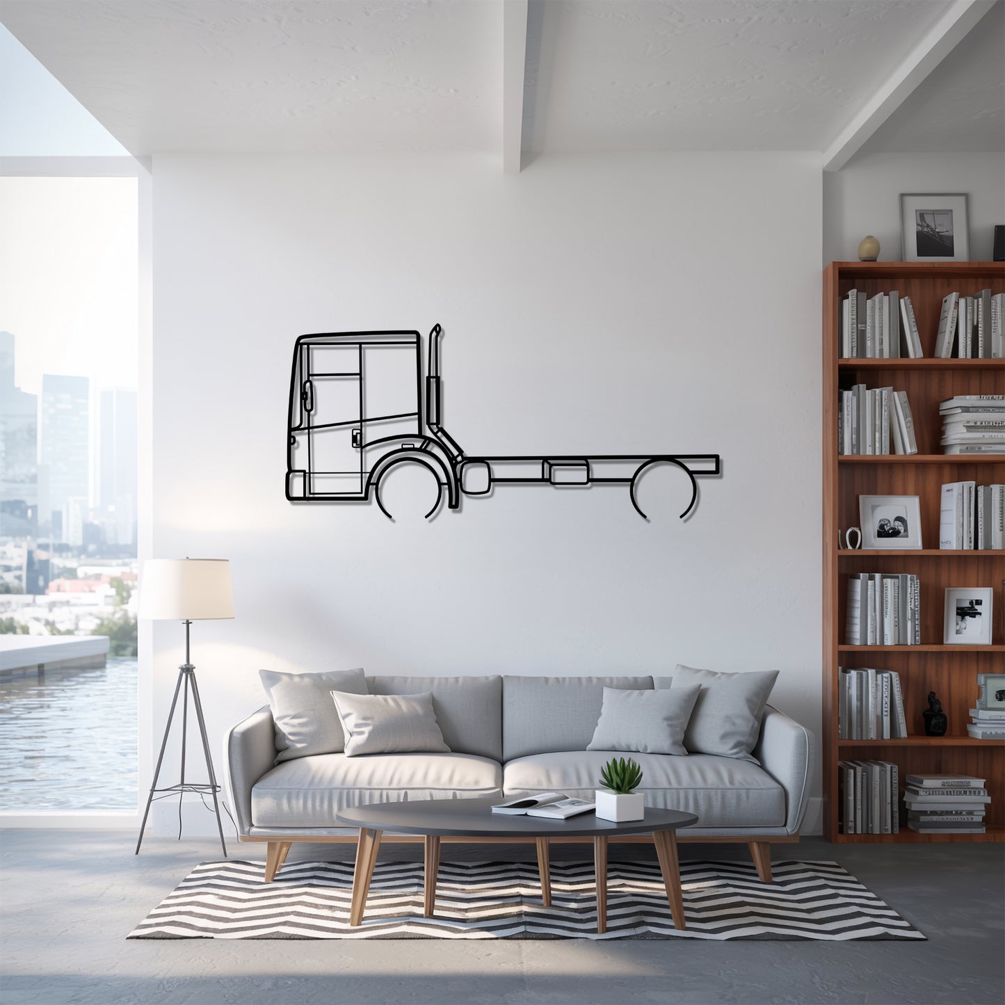 Econic 1998 - Semi Truck Metal Silhouette Wall Art - Truckers Gift - CDL Office Decor