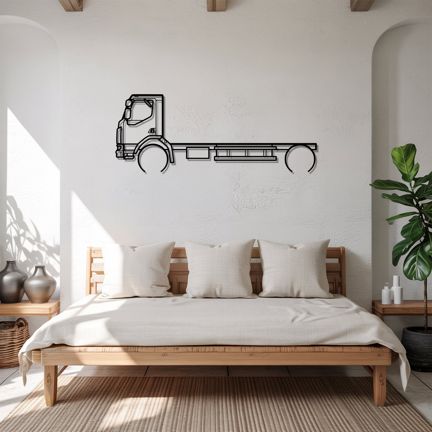 220 (2010) - Semi Truck Metal Silhouette Wall Art - Truckers Gift - CDL Office Decor