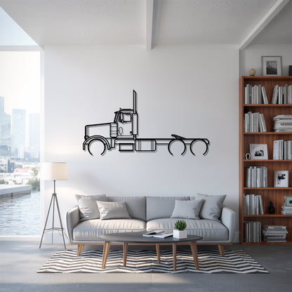 378 (1987-2007) - Semi Truck Metal Silhouette Wall Art - Truckers Gift - CDL Office Decor