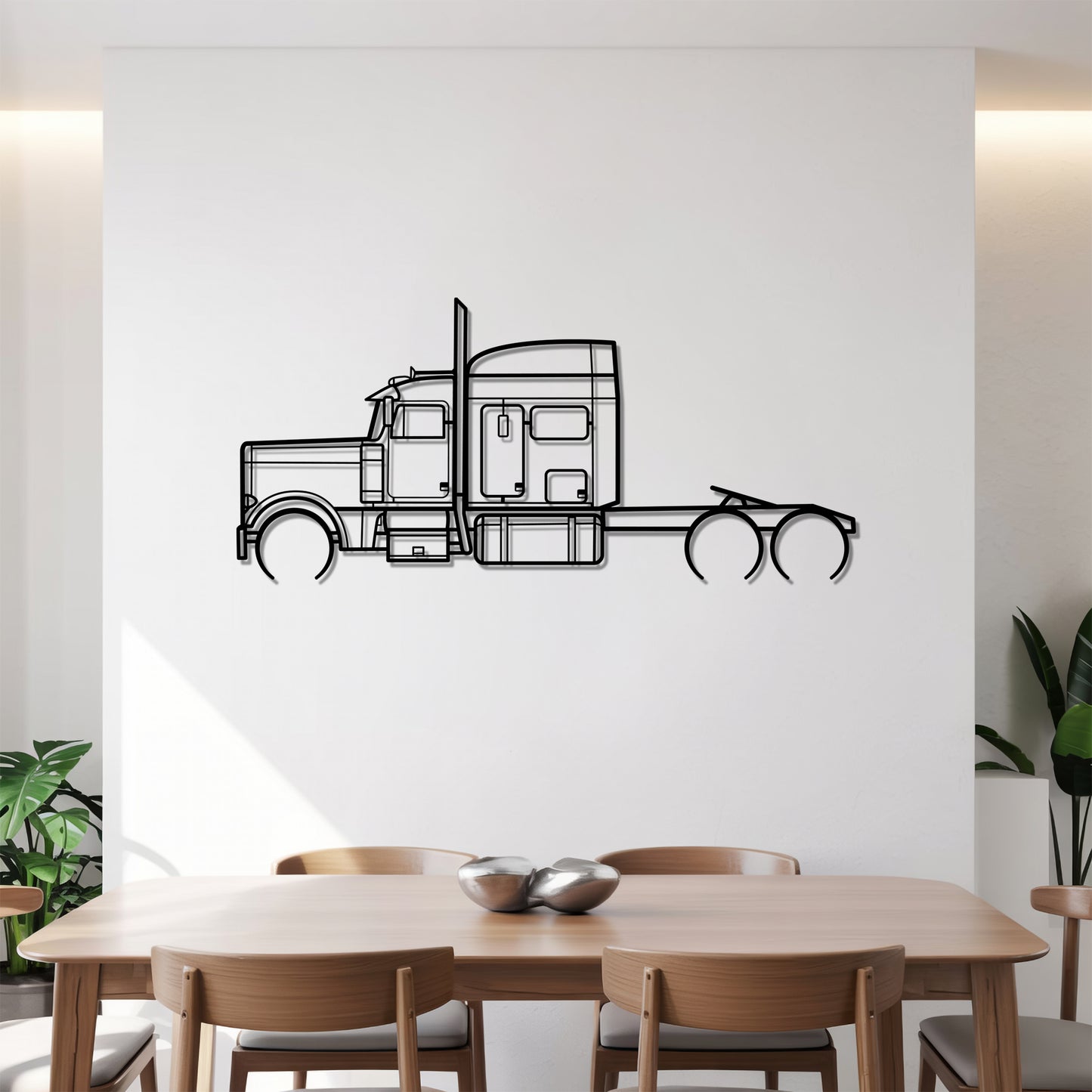 379 (1987–2007) - Semi Truck Metal Silhouette Wall Art - Truckers Gift - CDL Office Decor