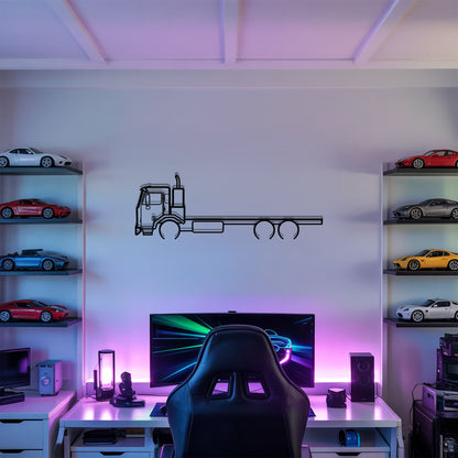 520 (1997) - Semi Truck Metal Silhouette Wall Art - Truckers Gift - CDL Office Decor