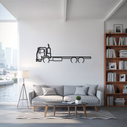 520 (1997) - Semi Truck Metal Silhouette Wall Art - Truckers Gift - CDL Office Decor