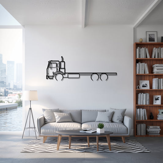 520 (1997) - Semi Truck Metal Silhouette Wall Art - Truckers Gift - CDL Office Decor