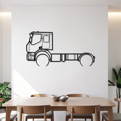C-Series 2013 - Semi Truck Metal Silhouette Wall Art - Truckers Gift - CDL Office Decor
