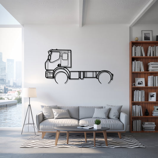 C-Series 2013 - Semi Truck Metal Silhouette Wall Art - Truckers Gift - CDL Office Decor