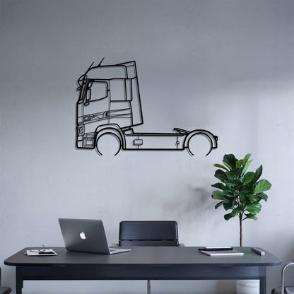 T-Series 2013 - Semi Truck Metal Silhouette Wall Art - Truckers Gift - CDL Office Decor