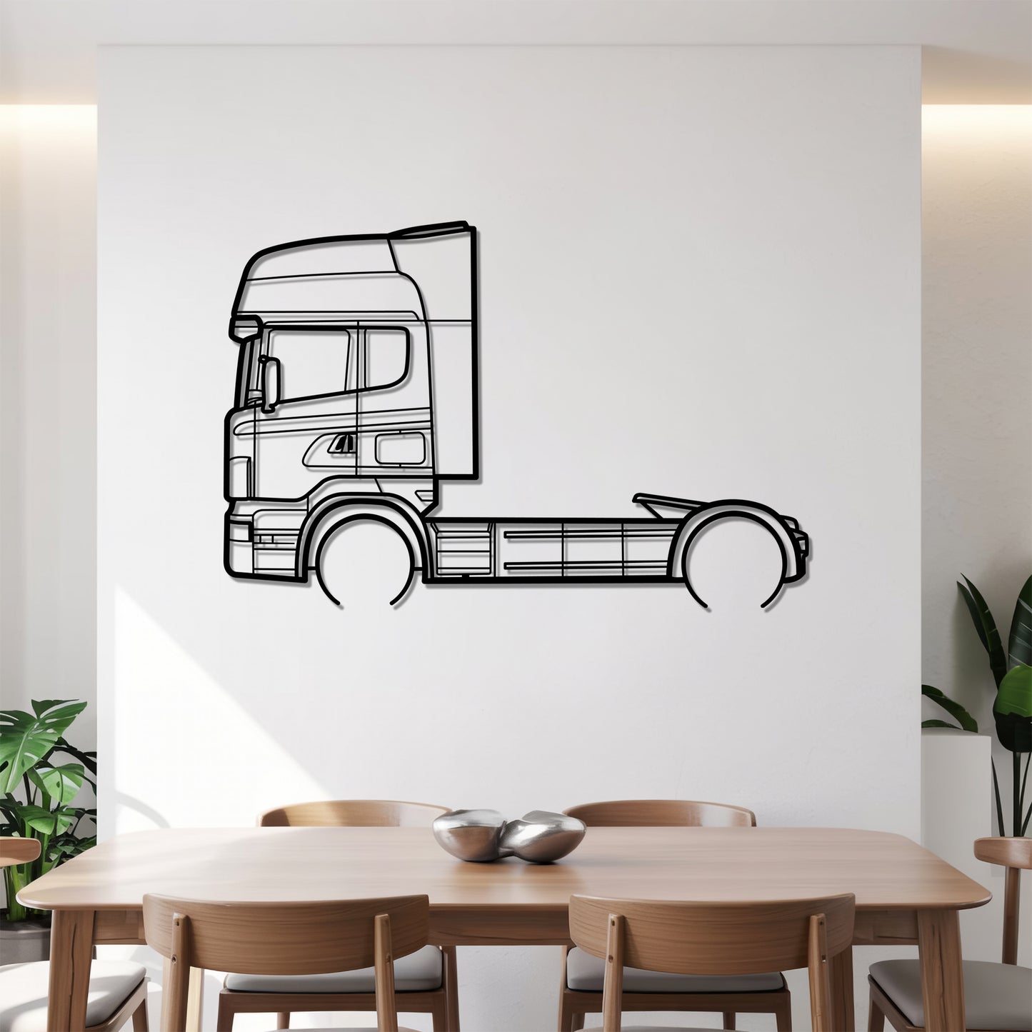 R-Series 2004 - Semi Truck Metal Silhouette Wall Art - Truckers Gift - CDL Office Decor