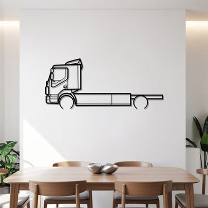 FL 1985 - Semi Truck Metal Silhouette Wall Art - Truckers Gift - CDL Office Decor