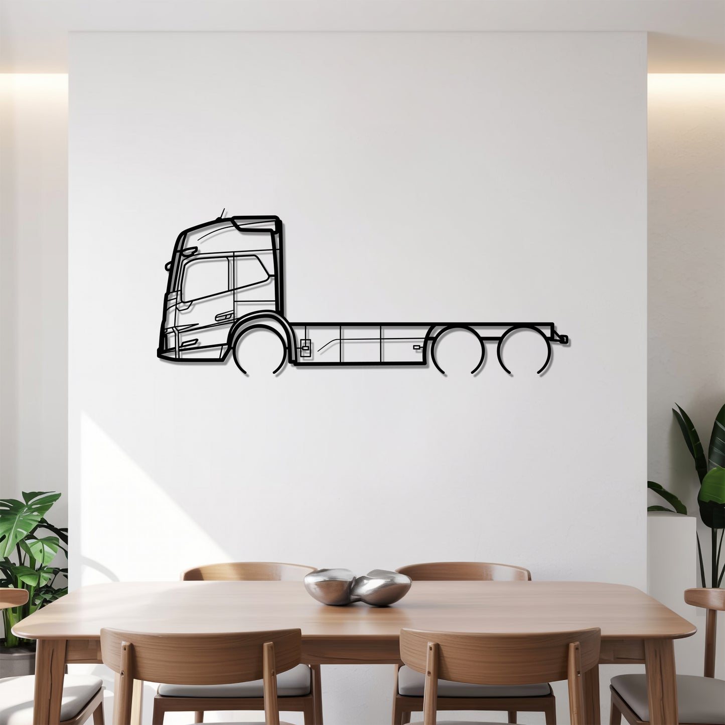 FM Series 1998 - Semi Truck Metal Silhouette Wall Art - Truckers Gift - CDL Office Decor