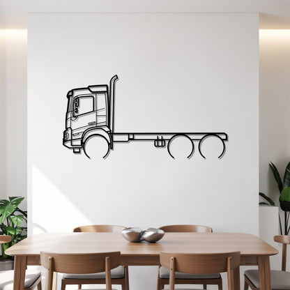 FMX (2010) - Semi Truck Metal Silhouette Wall Art - Truckers Gift - CDL Office Decor