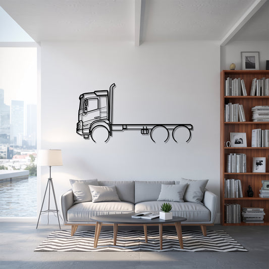 FMX (2010) - Semi Truck Metal Silhouette Wall Art - Truckers Gift - CDL Office Decor