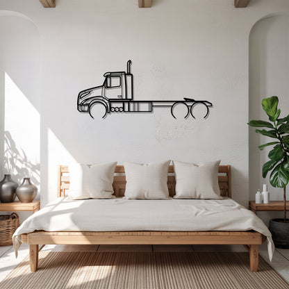 VNX (2013) - Semi Truck Metal Silhouette Wall Art - Truckers Gift - CDL Office Decor