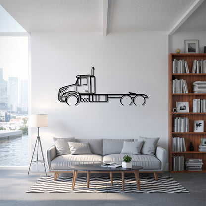 VNX (2013) - Semi Truck Metal Silhouette Wall Art - Truckers Gift - CDL Office Decor