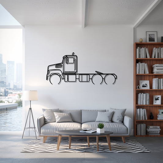 4700 (2012-present) - Semi Truck Metal Silhouette Wall Art - Truckers Gift - CDL Office Decor