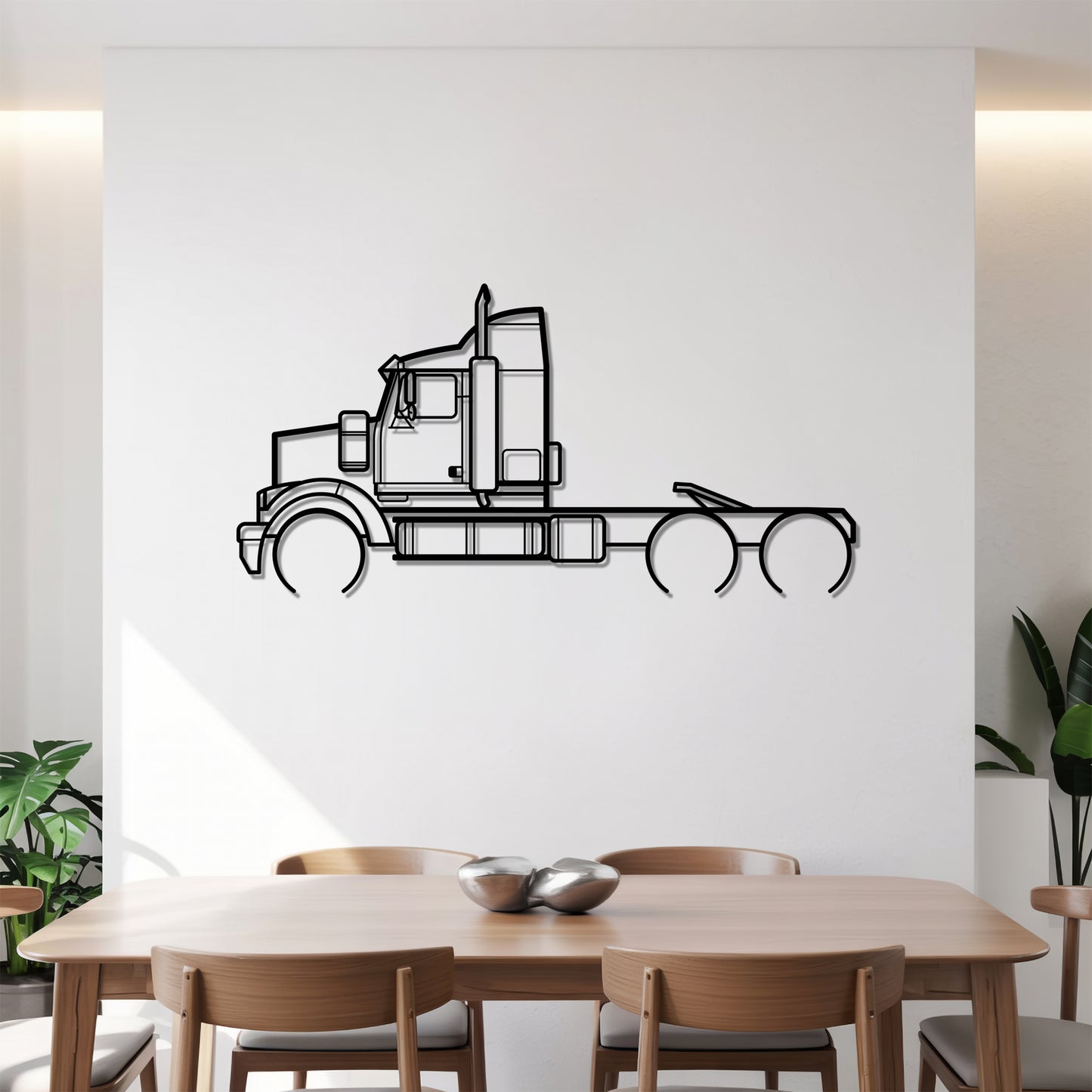 4800 (1996) - Semi Truck Metal Silhouette Wall Art - Truckers Gift - CDL Office Decor