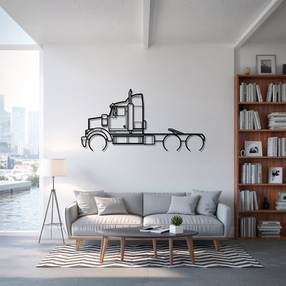 4800 (1996) - Semi Truck Metal Silhouette Wall Art - Truckers Gift - CDL Office Decor